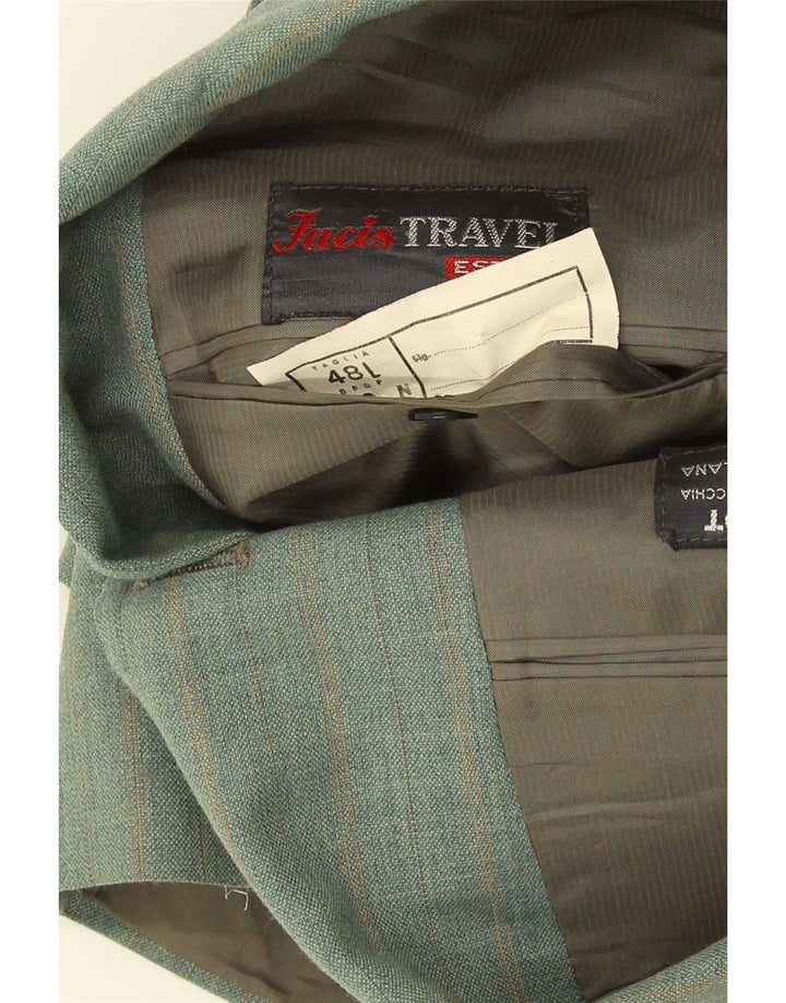 Blazer pentru bărbați Facis cu 3 nasturi IT 48 Medium Green Check Terital