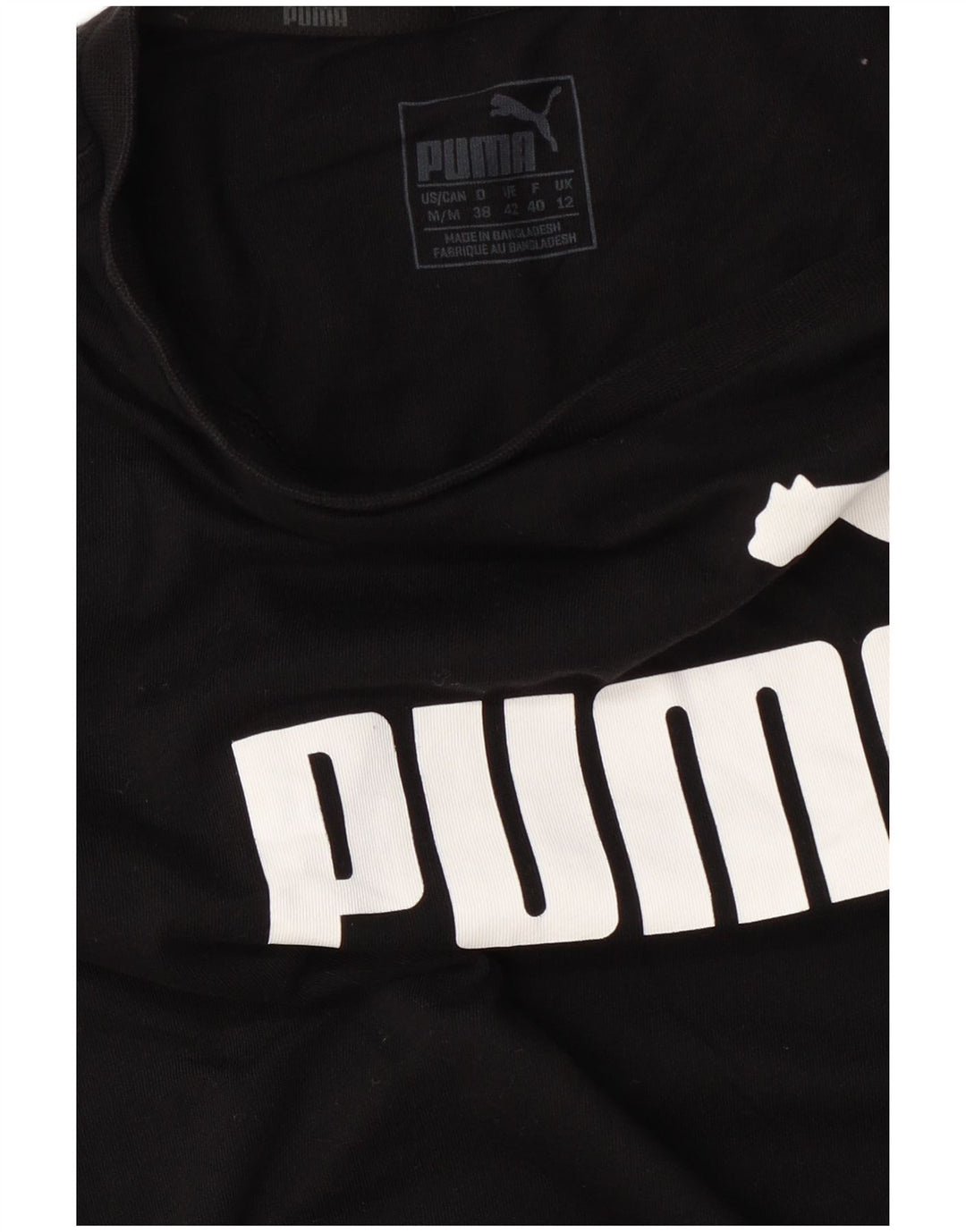 Tricou grafic Puma pentru femei Top UK 12 Medium Black