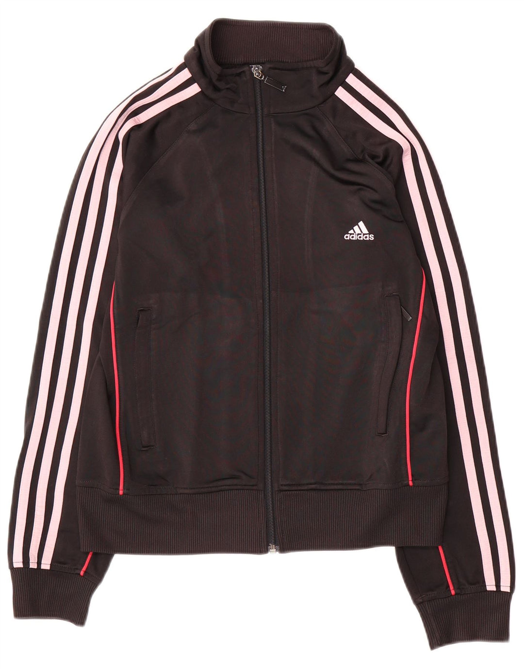 Jachetă de top pentru trening Adidas pentru femei UK 12 Poliester mediu negru