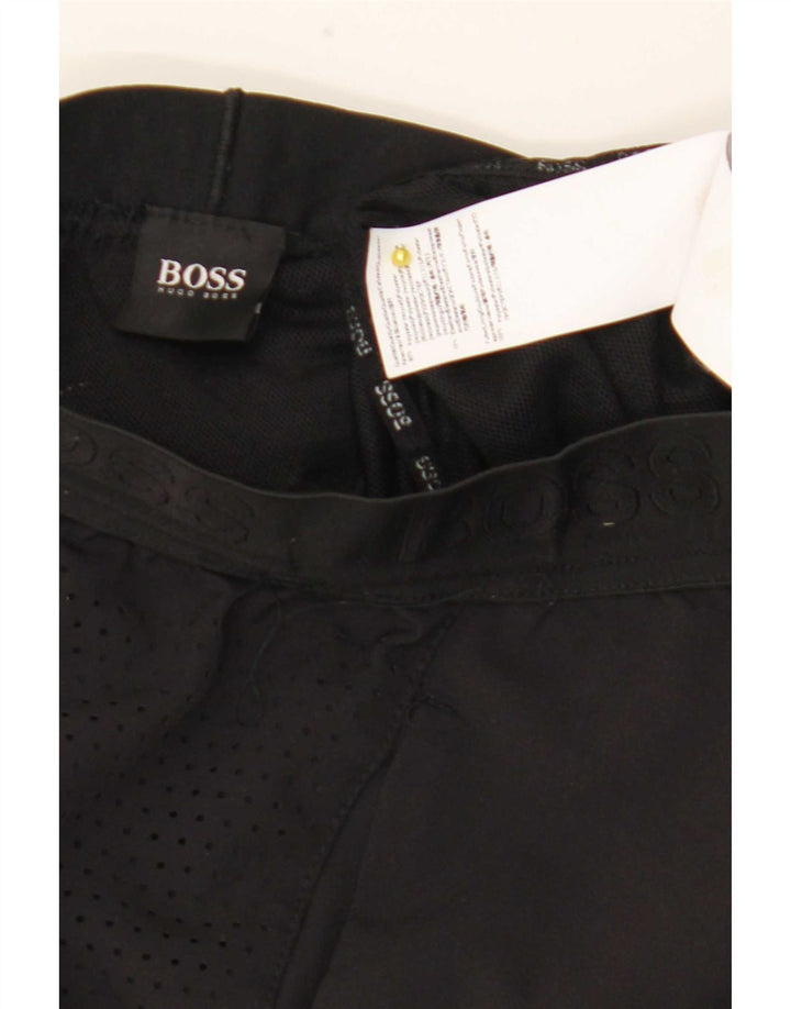 Pantaloni scurti sport pentru bărbați Hugo Boss, poliester negru mic