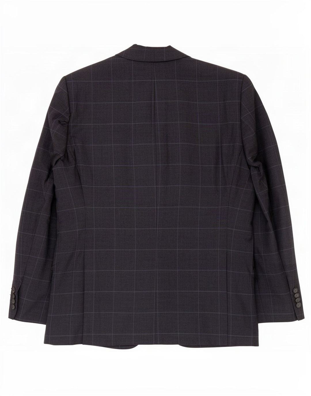 Jachetă pentru bărbați Marks & Spencer, cu 2 nasturi, UK 44 XL, lenjerie cu carouri bleumarin