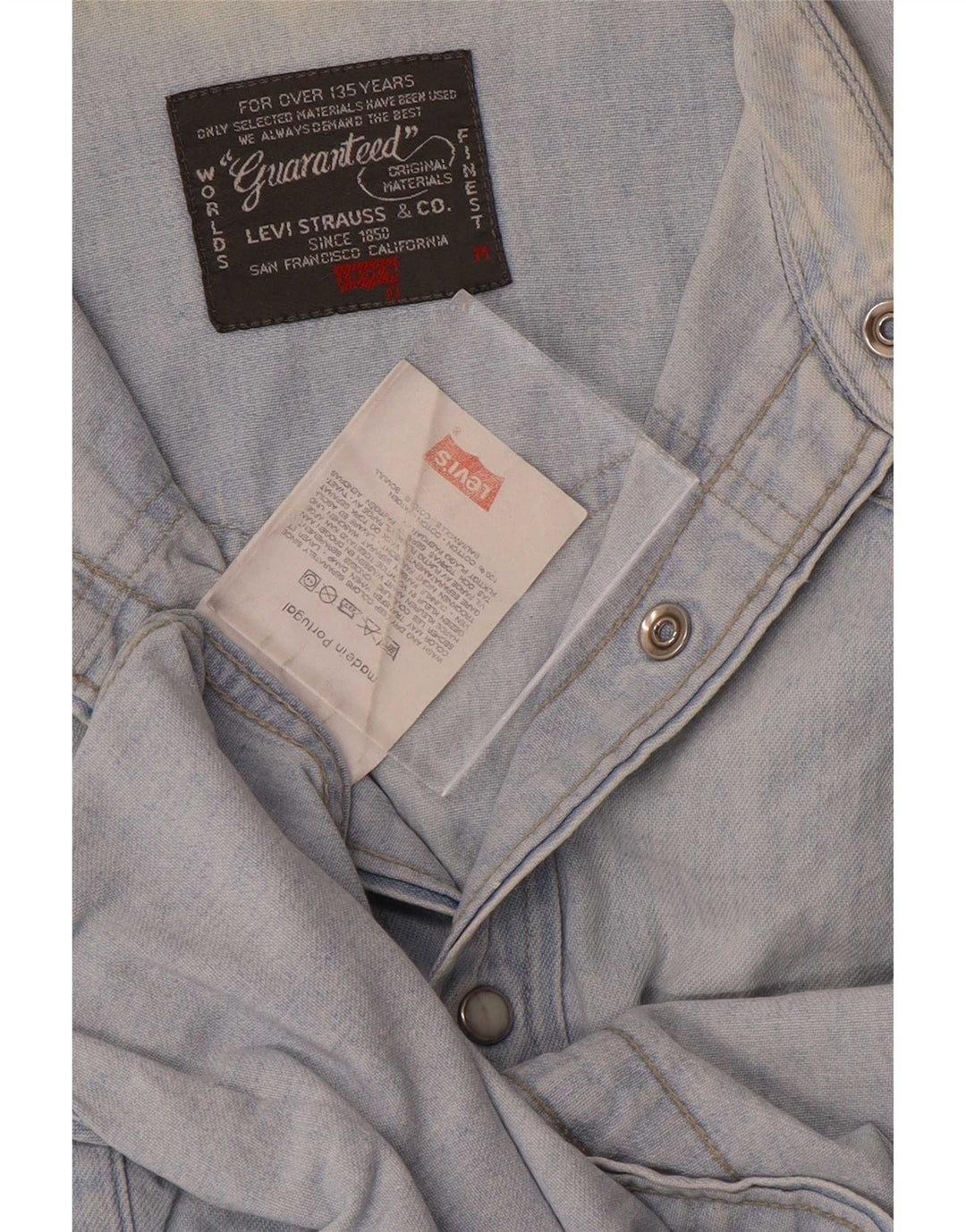 Cămașă de blugi pentru bărbați Levi's, bumbac albastru mediu