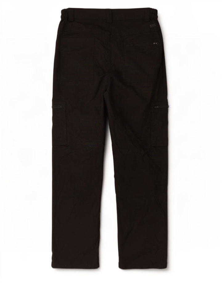Pantaloni cargo drepti pentru bărbați Mountain Warehouse L38 L29 Poliester negru