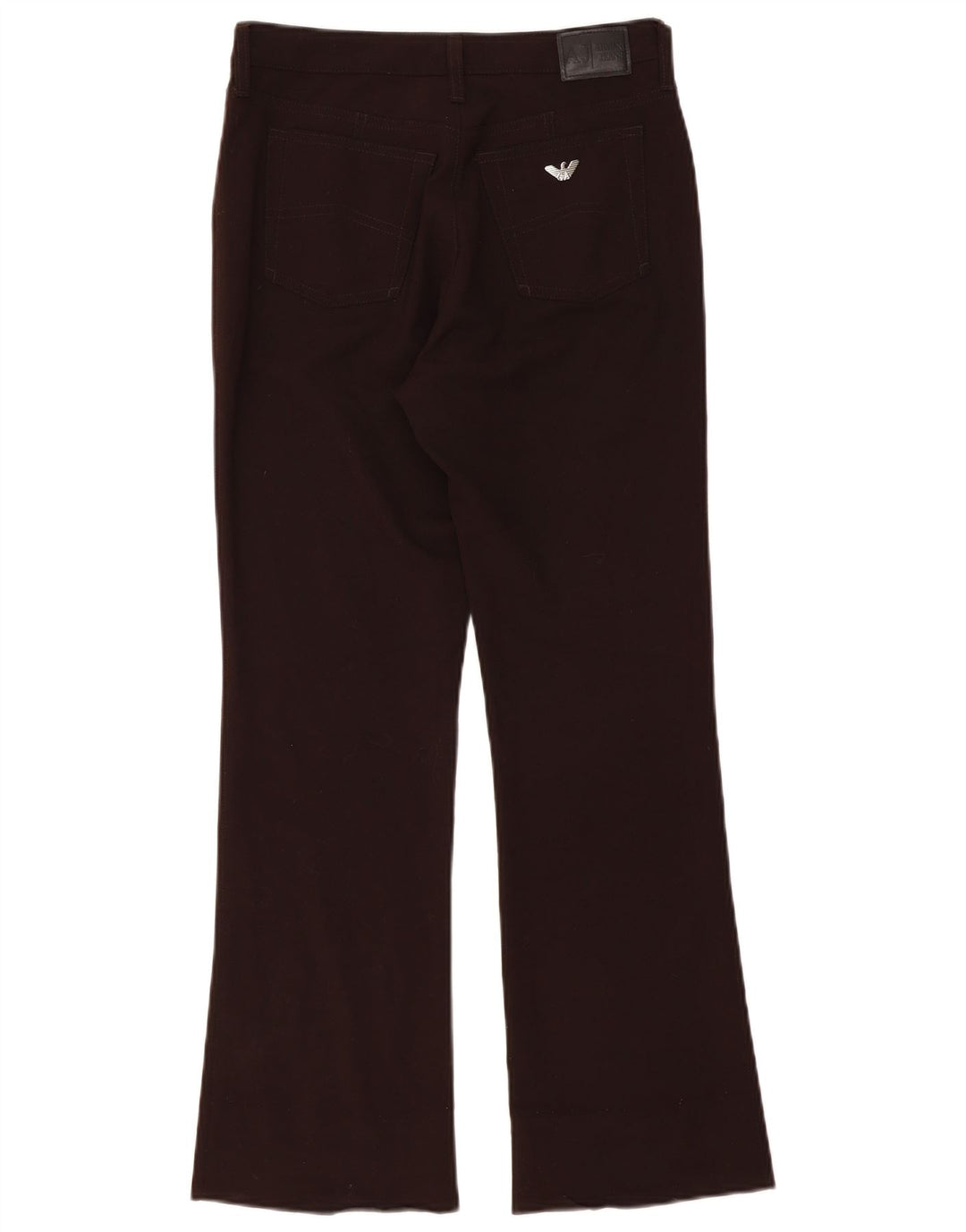 ARMANI Pantaloni Casual Bootcut Femei W28 L28 Maro