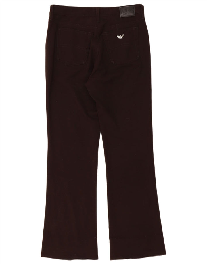 ARMANI Pantaloni Casual Bootcut Femei W28 L28 Maro