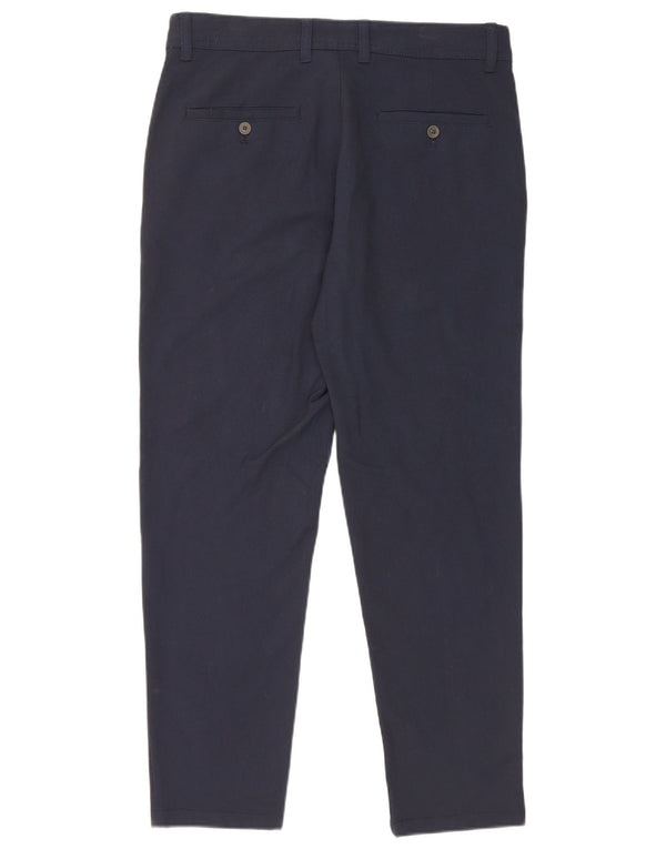 Pantaloni chino slim pentru bărbați Zara EU 40 Mediu L31 L27 Bleumarin