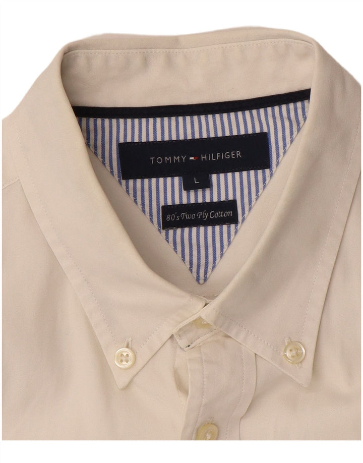 Cămașă pentru bărbați TOMMY HILFIGER, mare, alb, bumbac
