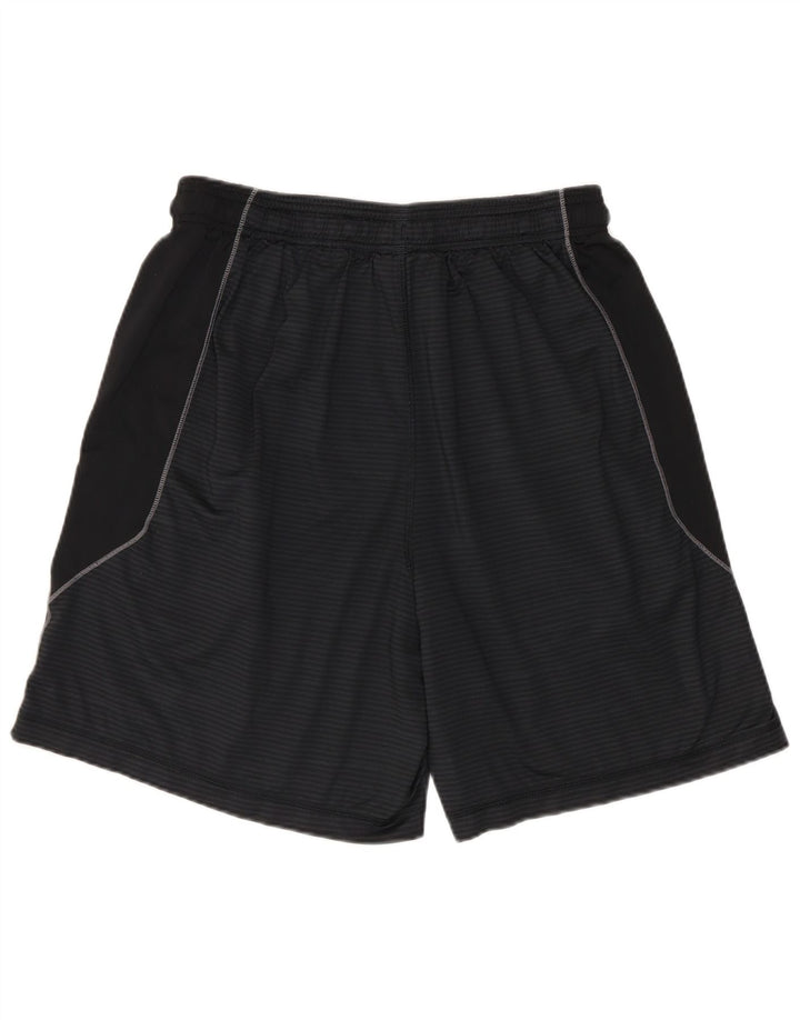 Pantaloni scurți sport grafic Under Armour pentru bărbați, medii, negru, cu dungi