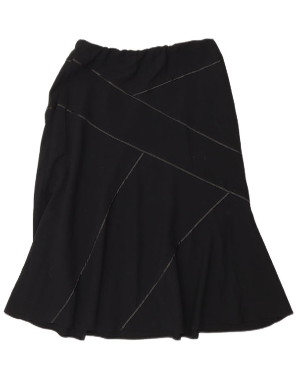 Fustă A-Line pentru femei Marks & Spencer UK 14 Medium W30 Poliester negru