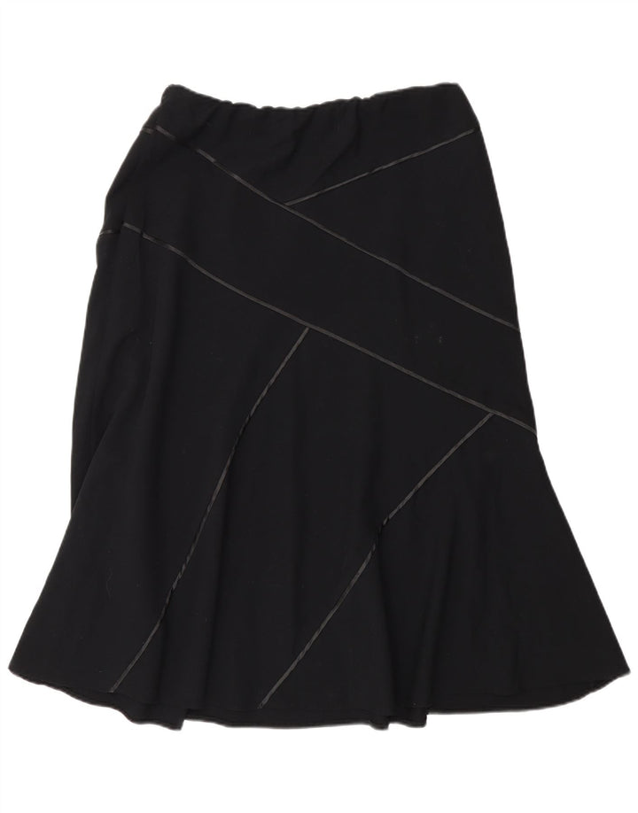 Fustă A-Line pentru femei Marks & Spencer UK 14 Medium W30 Poliester negru