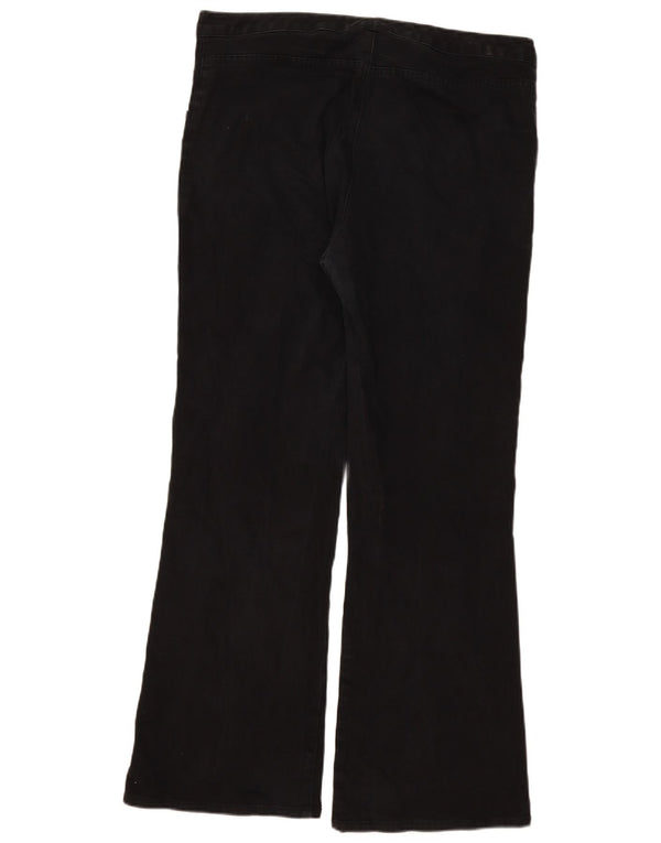 Gap Blugi evazați pentru femei cu talie înaltă US 16 2XL W34 L31 bumbac negru
