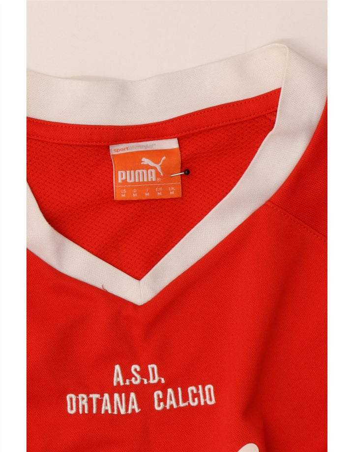 Tricou grafic Puma pentru bărbați Top Medium Red Colorblock