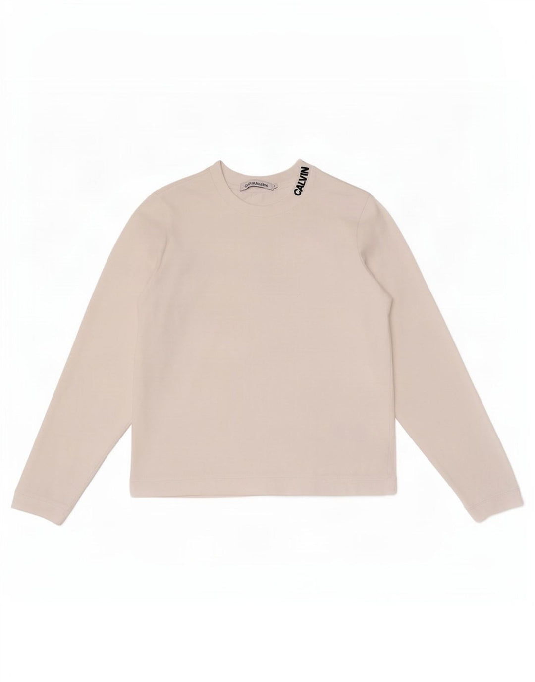 Calvin Klein Jeans Top pentru femei cu mânecă lungă UK 10 Small White