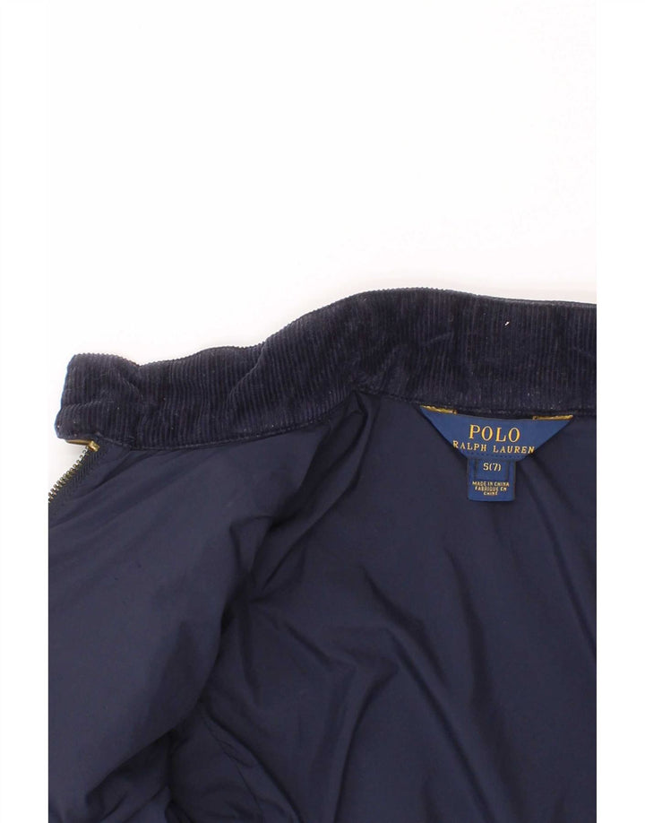 Jachetă matlasată Polo Ralph Lauren pentru fete 6-7 ani Poliester bleumarin mic