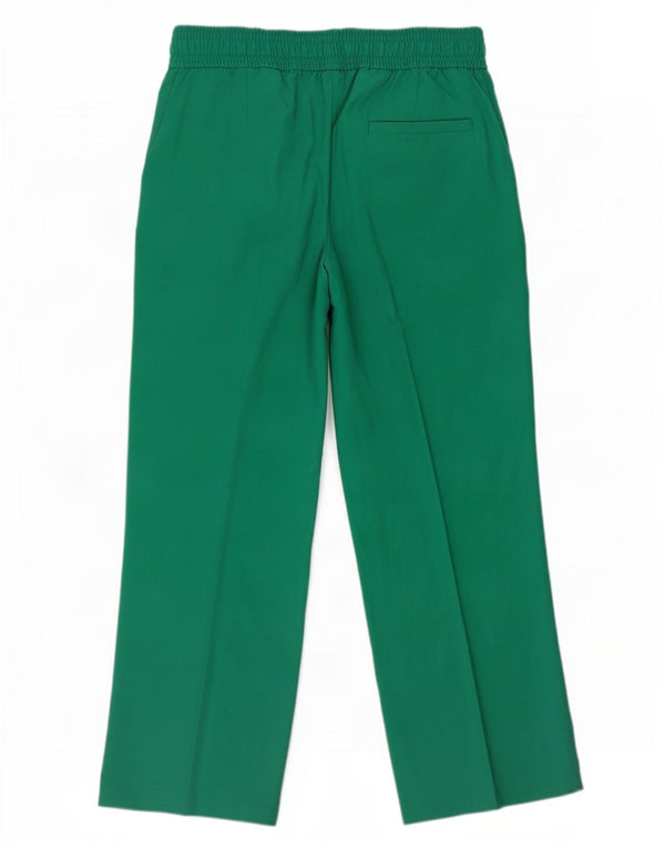 Marks & Spencer Pantaloni chino pentru femei cu picioare largi UK 12 Medium W30 L29 Verde