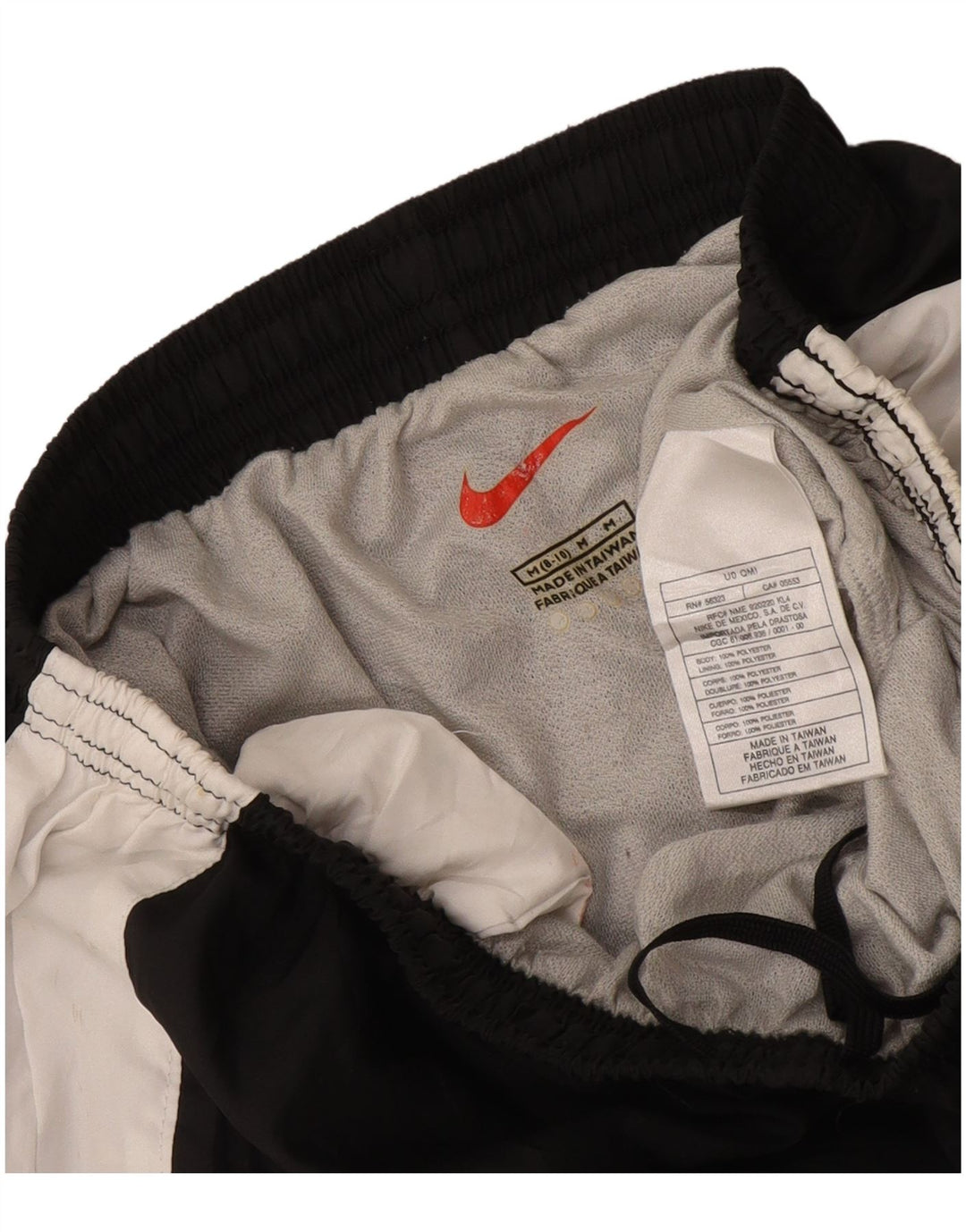 Pantaloni scurți sport Nike pentru femei US 8/10 Medium Black Colorblock Poliester