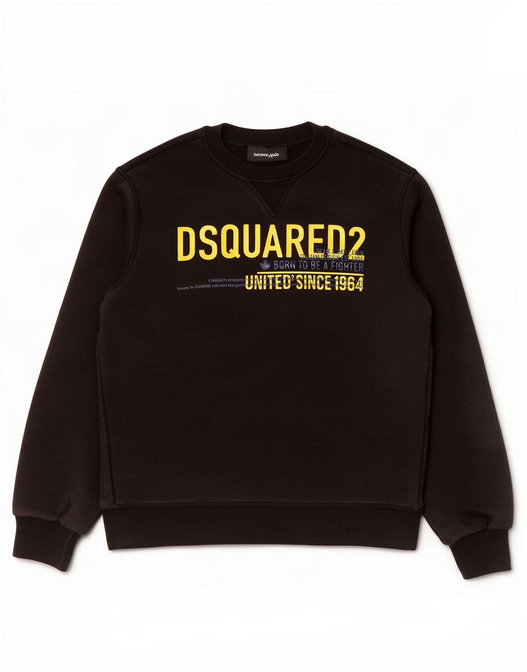 Dsquared2 Băieți Pulover Grafic Pulover 9-10 Ani Bumbac Negru