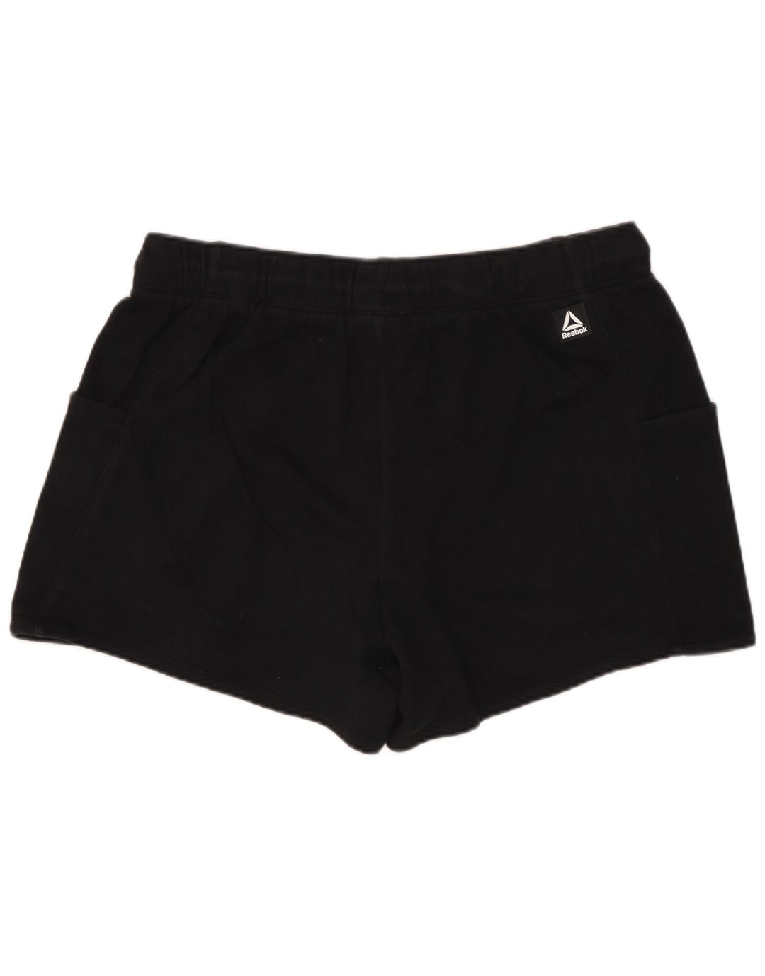 Pantaloni scurti sport REEBOK UK 14, mari, negru, bumbac