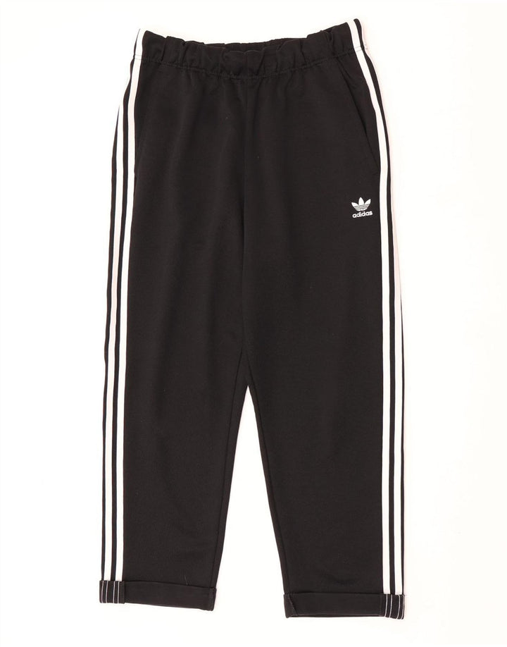 Pantaloni de trening Adidas pentru femei UK 12 Poliester mediu negru