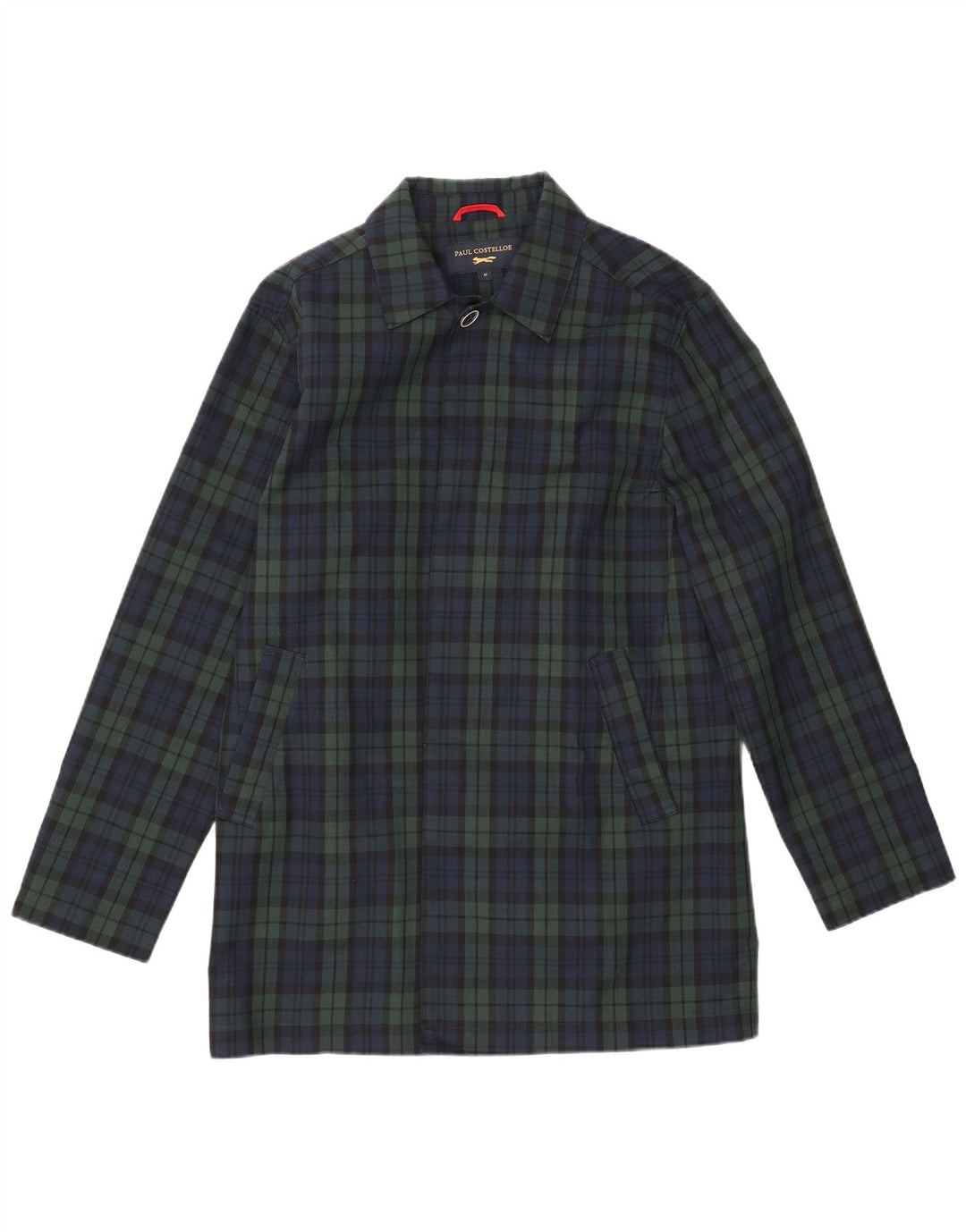 PAUL COSTELLOE Pardesiu pentru bărbați UK 38 Medium Bleumarin din poliester Check