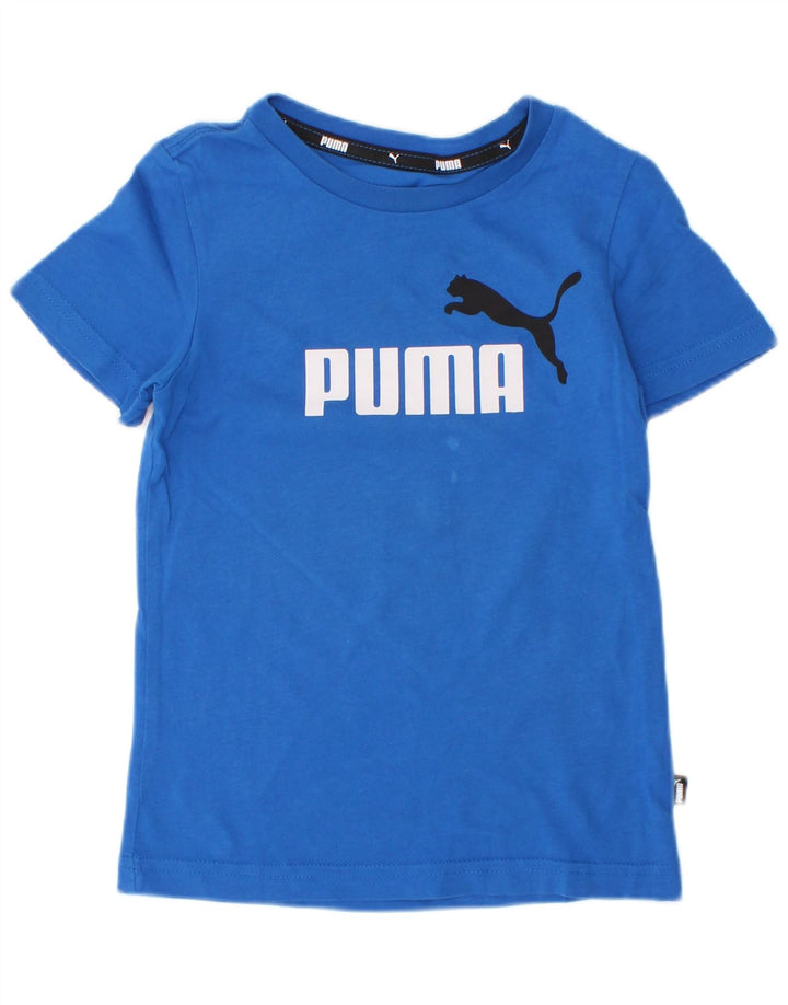 Tricou grafic Puma pentru băieți Top 3-4 ani albastru