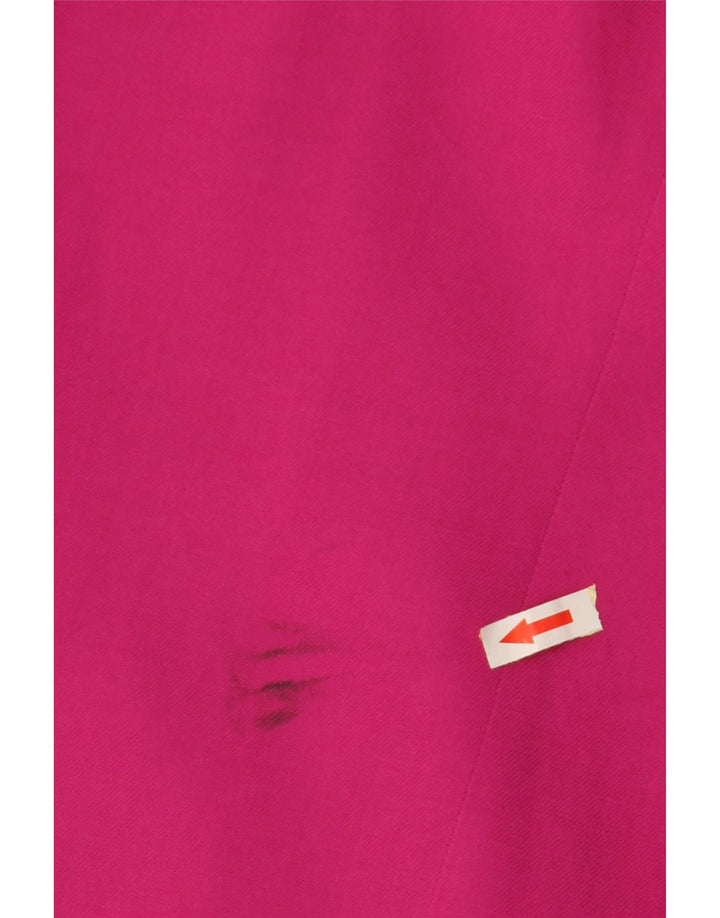 Jachetă ZARA pentru femei, cu croiala largi, cu două piepturi, UK 6 XS, roz, viscoză