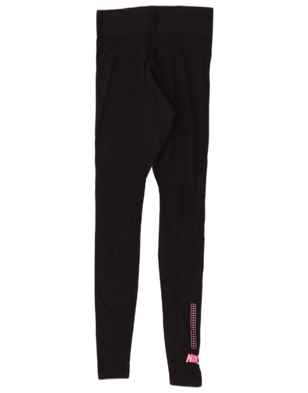 Leggings crop grafic pentru femei Nike UK 4 XS negru