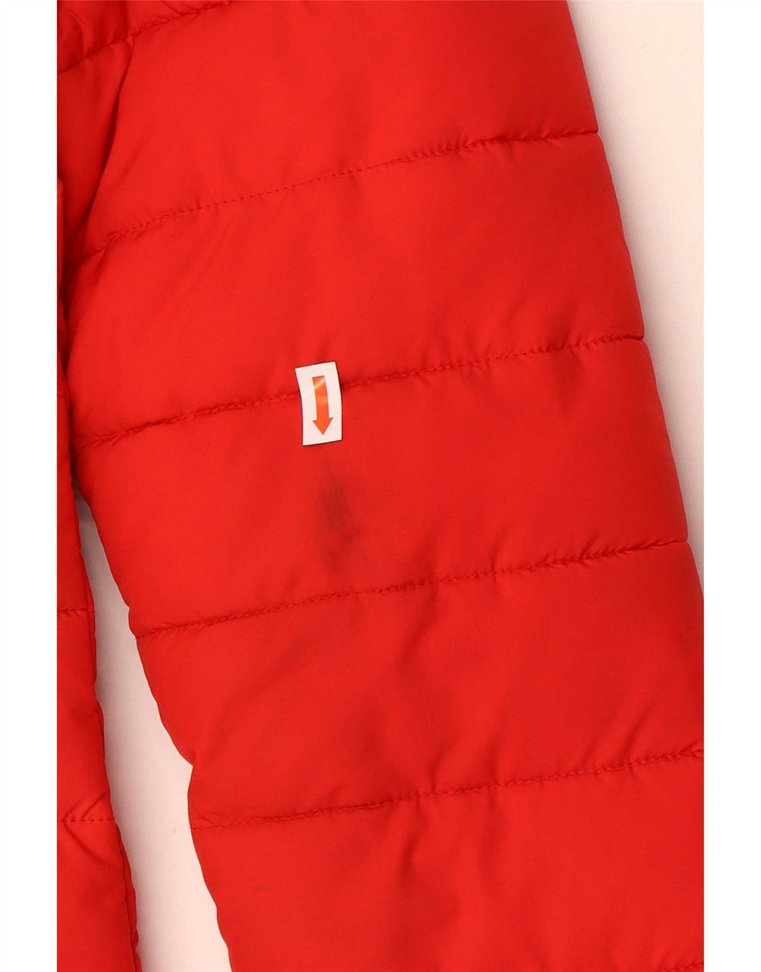 Palton căptușit cu glugă Superdry pentru femei UK 8 Poliester roșu mic