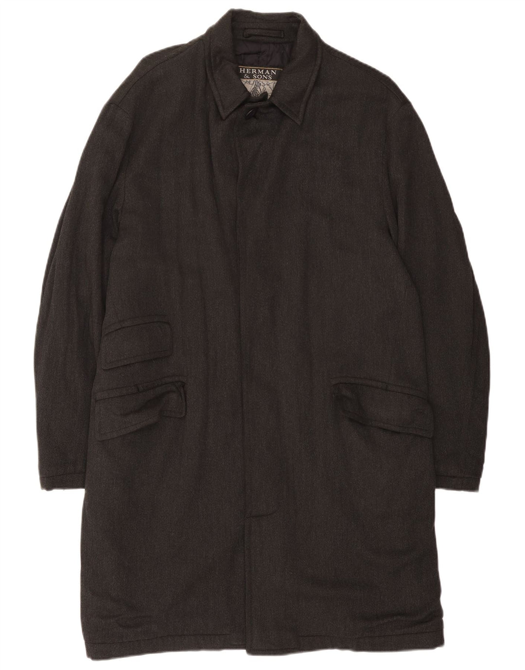 Pardesiu pentru bărbați Herman & Sons UK 40 mare, gri