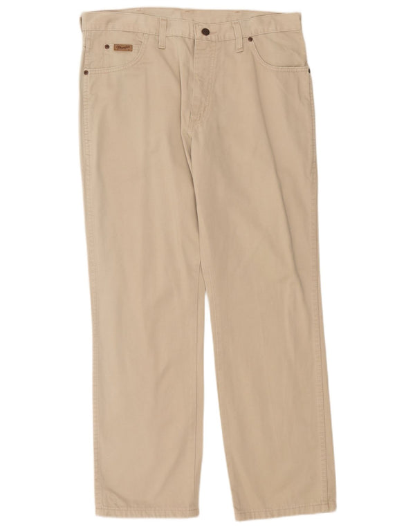 Pantaloni casual drepti pentru bărbați WRANGLER Texas W36 L30 bumbac bej