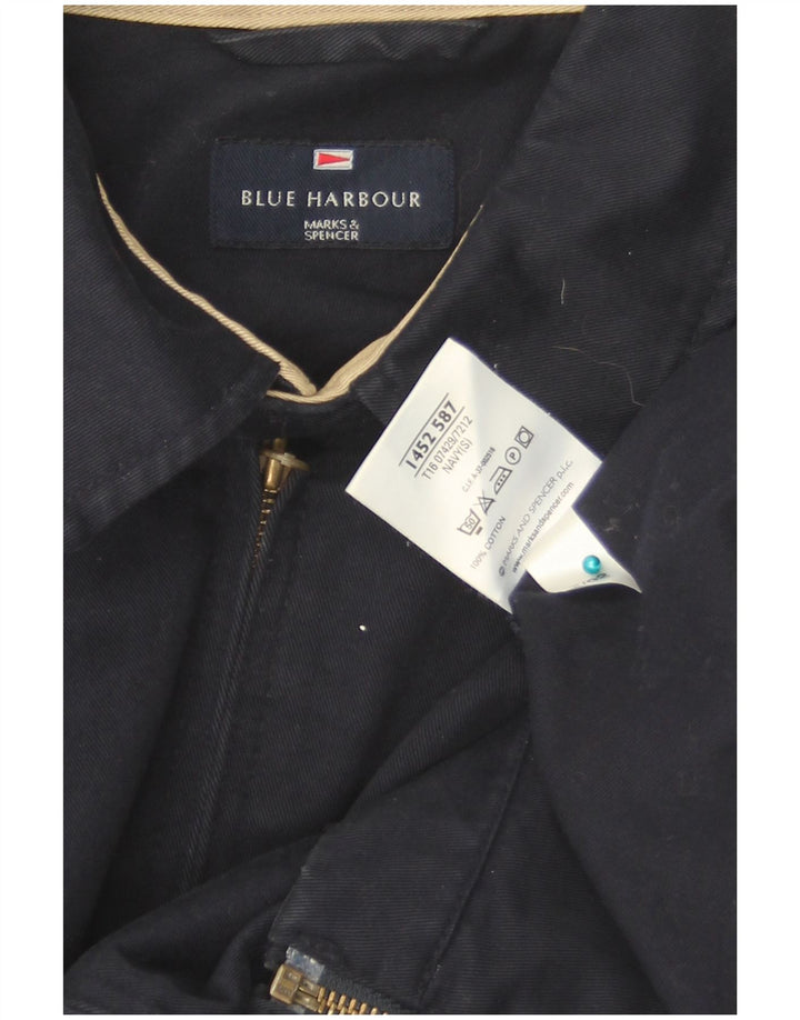Marks & Spencer pentru bărbați Blue Harbour Bomber Jacket UK 36 Small Bleumarin