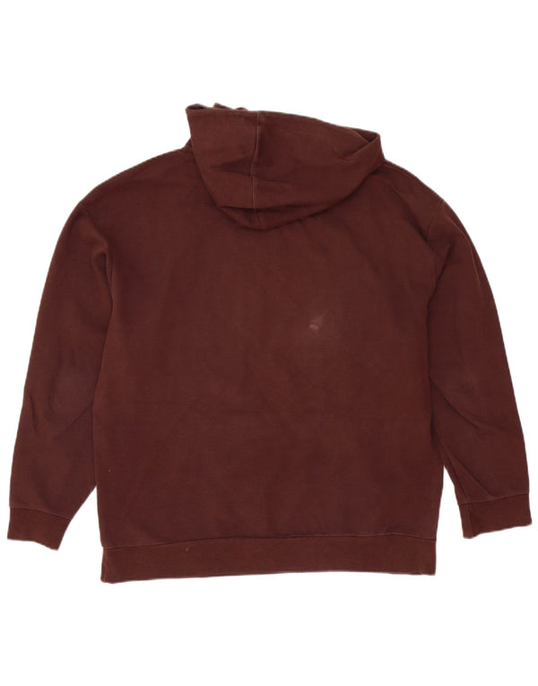 Zara Mens Hoodie Jumper Large Brown