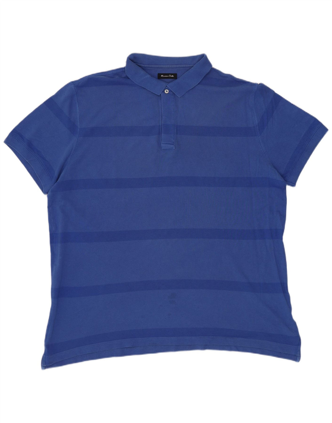 Tricou polo pentru bărbați MASSIMO DUTTI 2XL cu dungi albastre