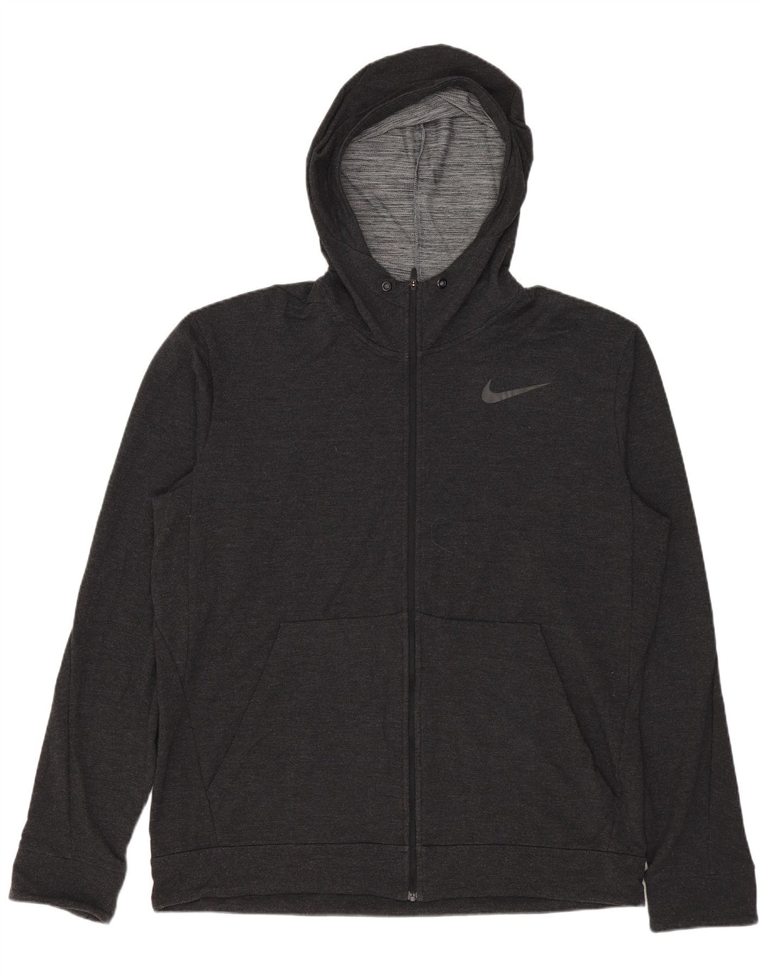 Pulover Nike Dri Fit Zip pentru bărbați, mare, gri, raion