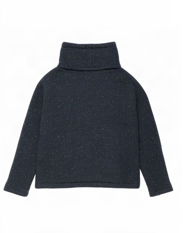 Weird Fish Pulover cu gât țestoasă pentru femei UK 12 Medium Bleumarin Pete