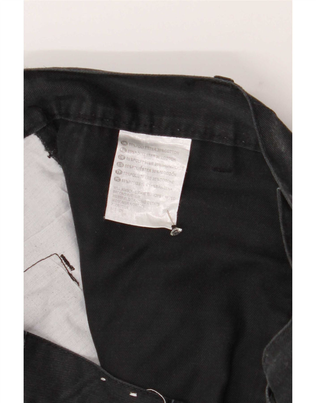 Pantaloni cargo dritti pentru bărbați Dickies W32 L30 poliester negru