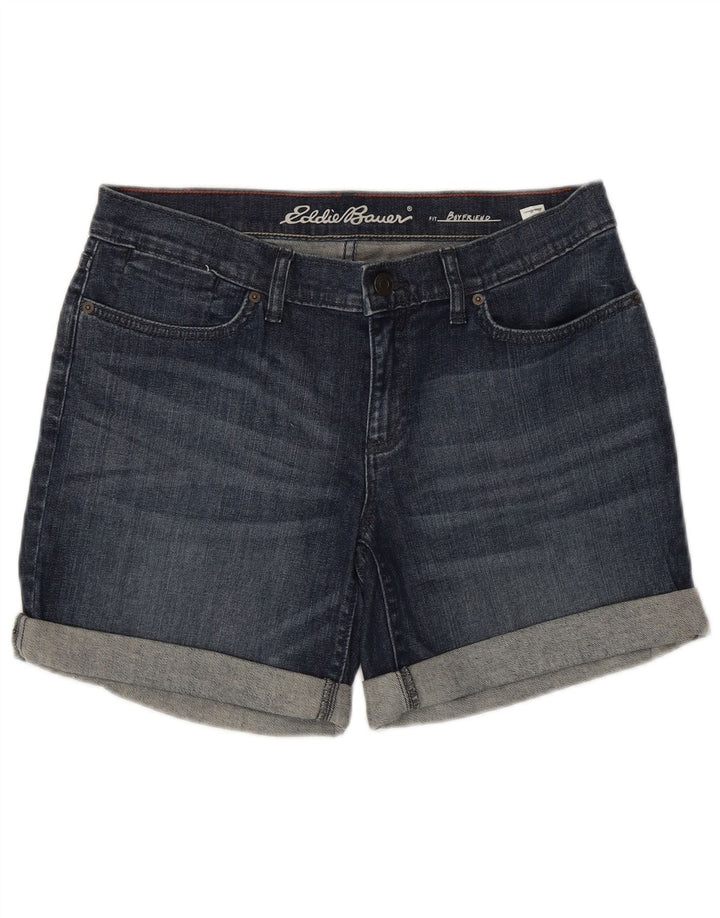 Pantaloni scurți din blugi pentru femei Eddie Bauer Boyfriend US 8 Medium W34 Bumbac bleumarin