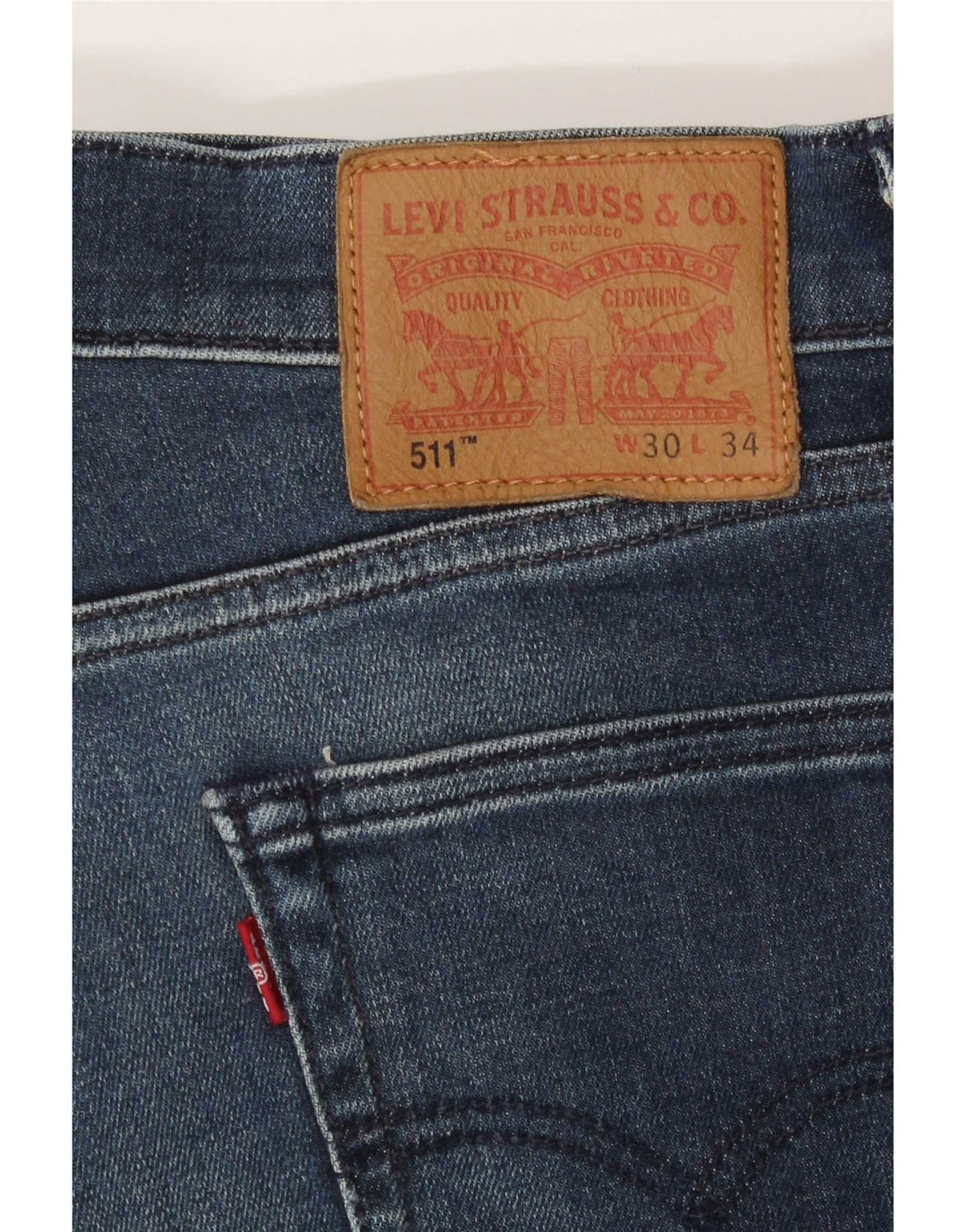 Blugi Levi's 511 Slim pentru bărbați W30 L34 Bumbac albastru