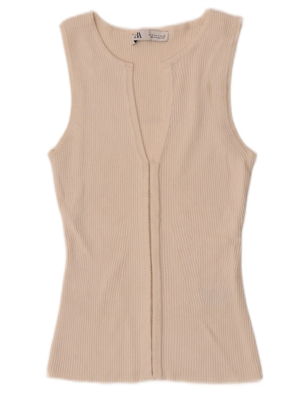 Top cardigan pentru femei Zara UK 8 mic din viscoză albă