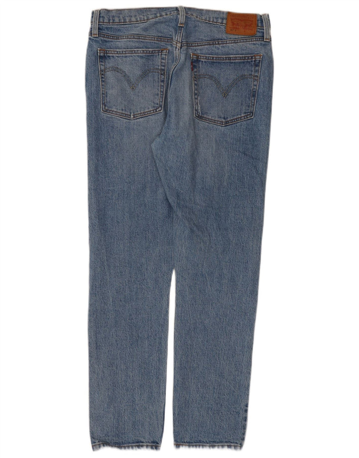 Blugi drepti distressed 501 Levi's pentru femei L30 L30 Bumbac albastru