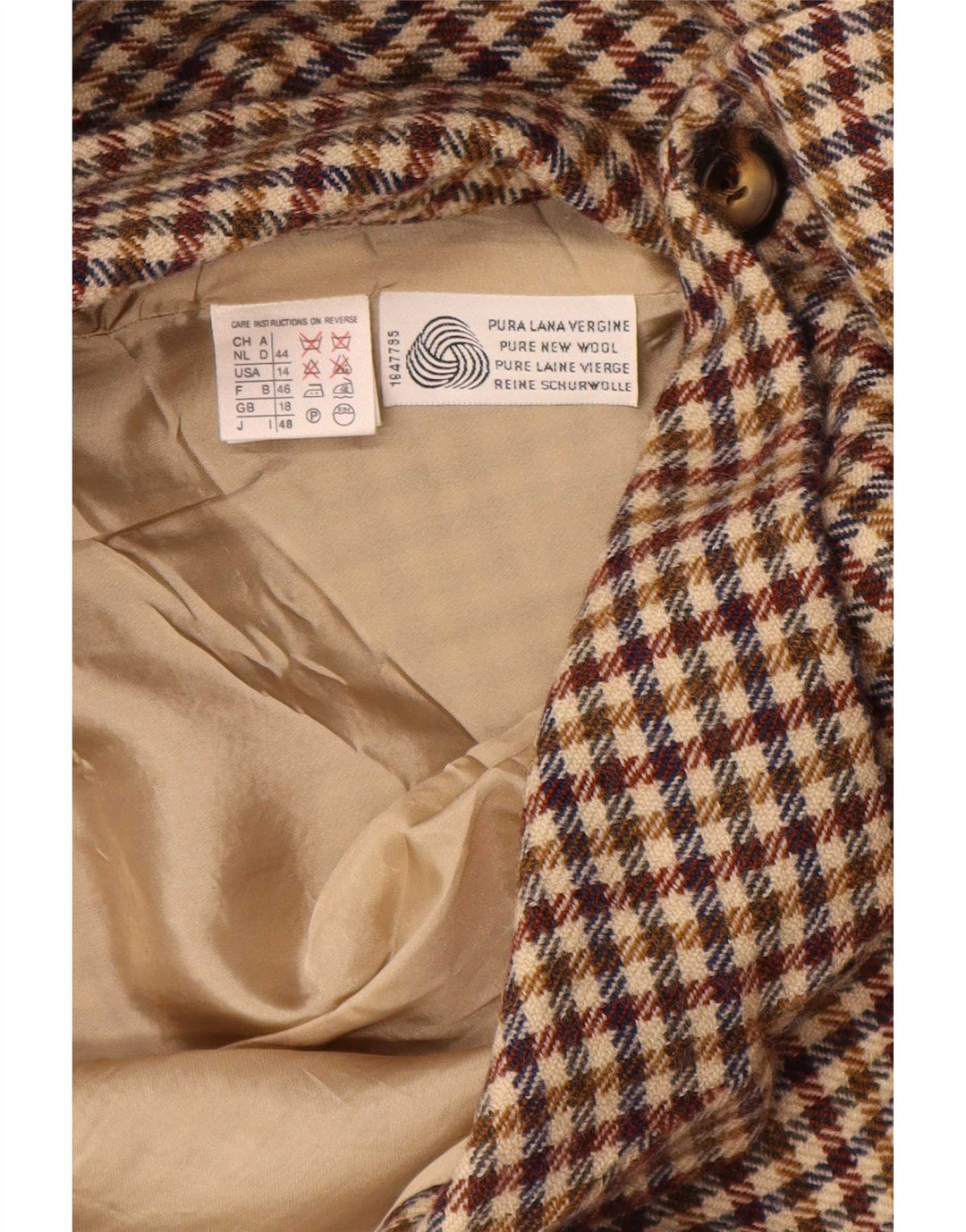 Jachetă Blazer pentru femei Marella cu 3 nasturi UK 18 XL Lână nouă cu picior de gală maro