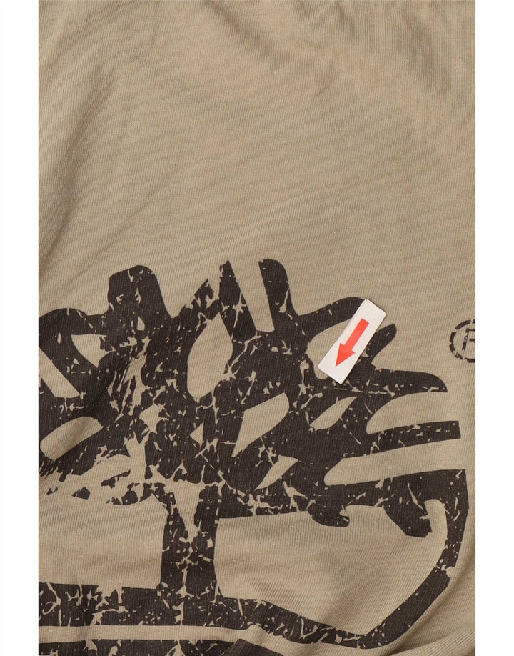 Tricou grafic Timberland pentru bărbați Top mic din bumbac kaki