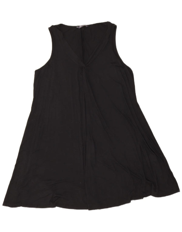 Rochie A-Line fără mâneci pentru femei Marks & Spencer UK 16 Viscoză mare neagră