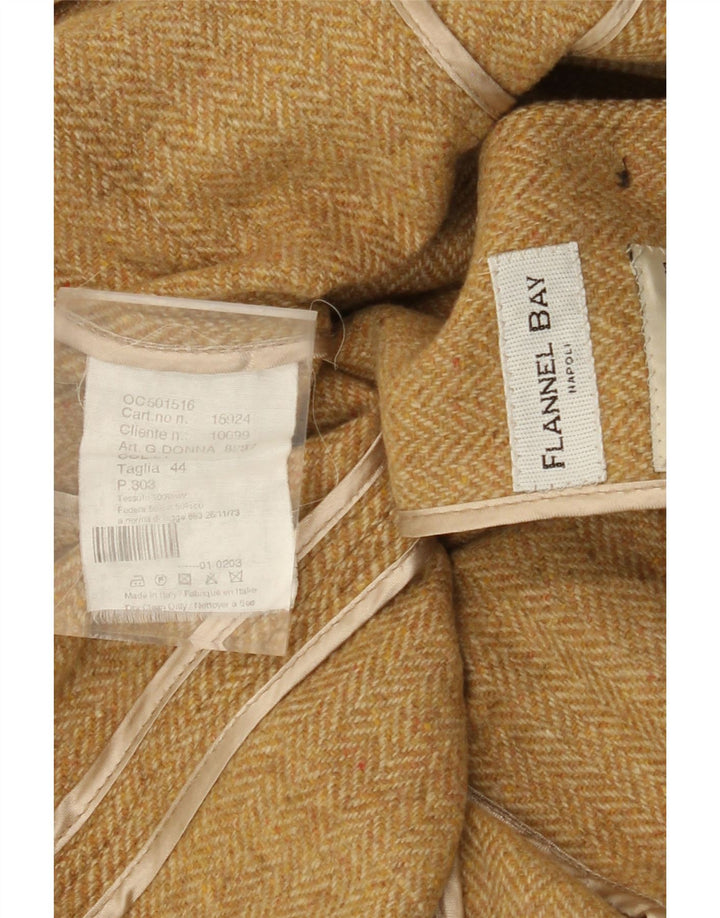 FLANNEL BAY Sacou blazer pentru femei cu 3 nasturi IT 44 Medium Bej Herringbone