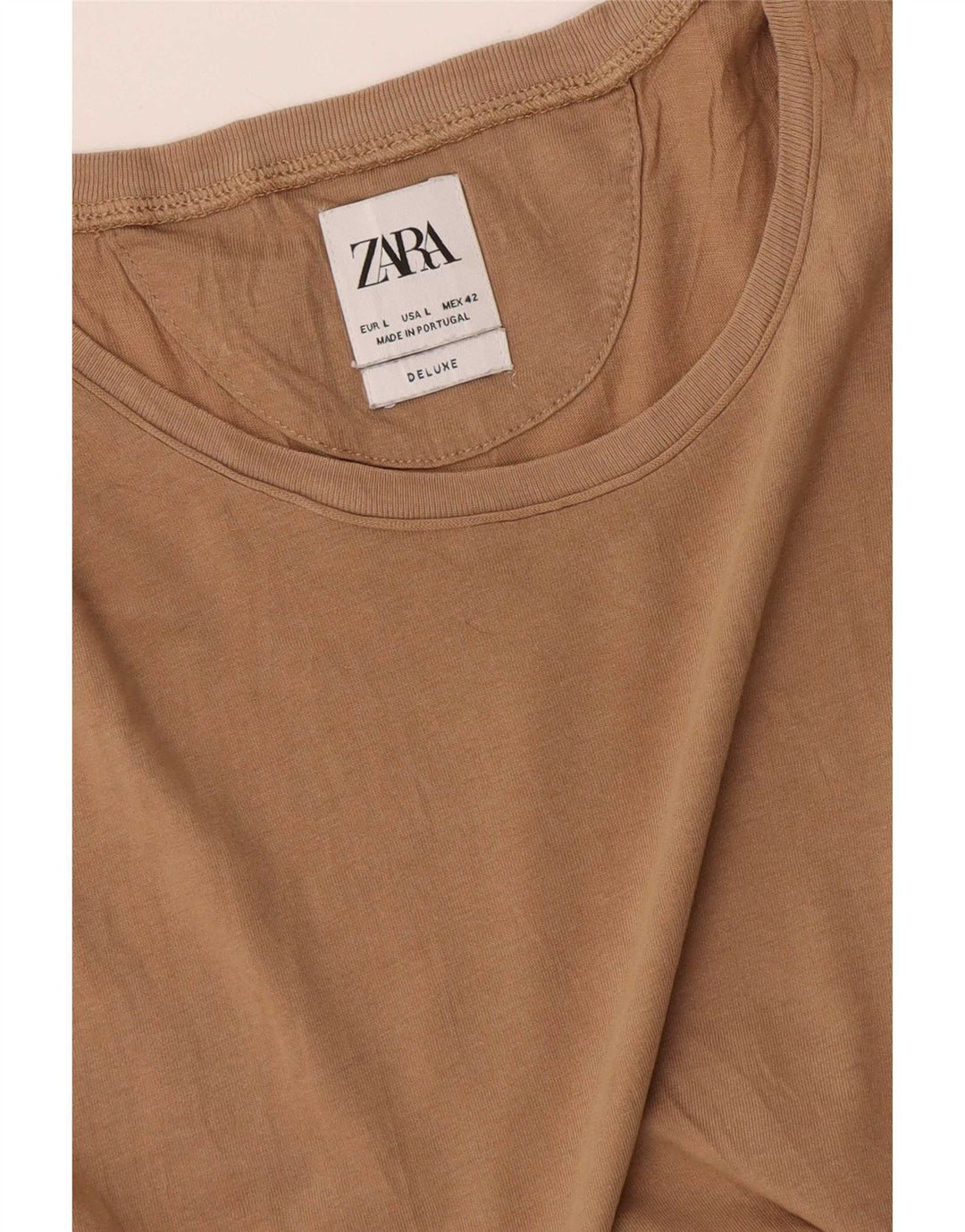 Tricou pentru bărbați Zara Top Mare Bej