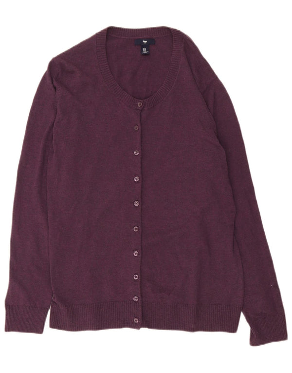 Pulover cardigan pentru femei Gap UK 18 XL bumbac violet