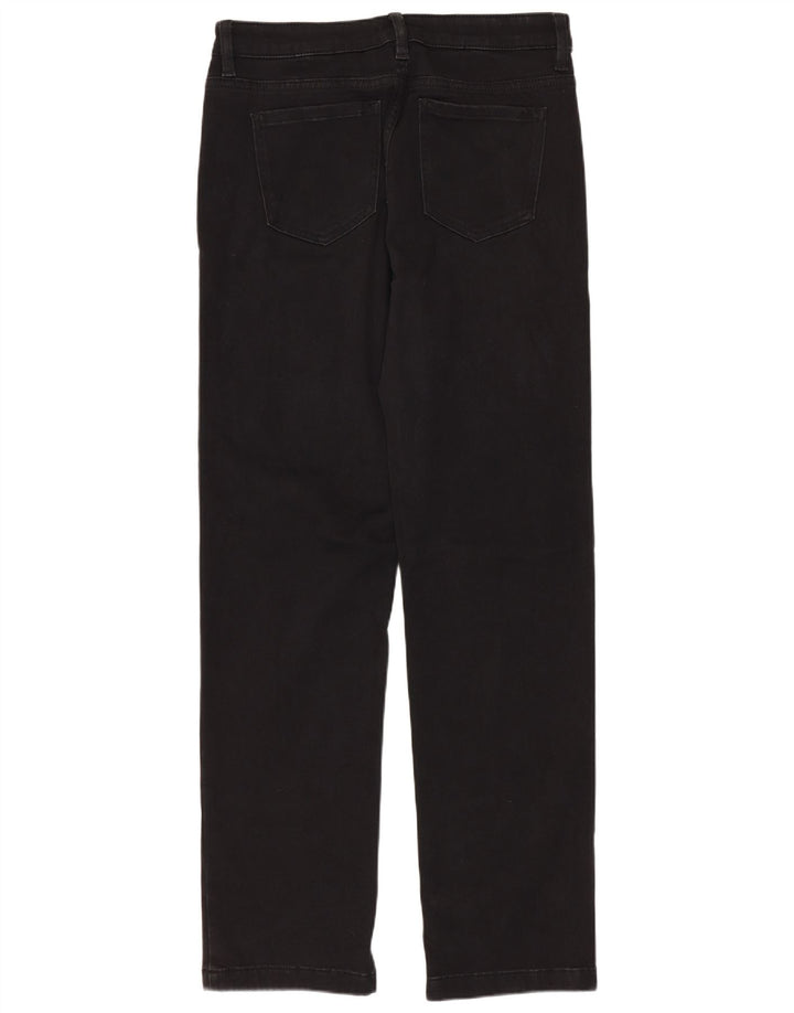 Marks & Spencer Blugi drepți scurti pentru femei UK 12 Medium W28 L29 Negri
