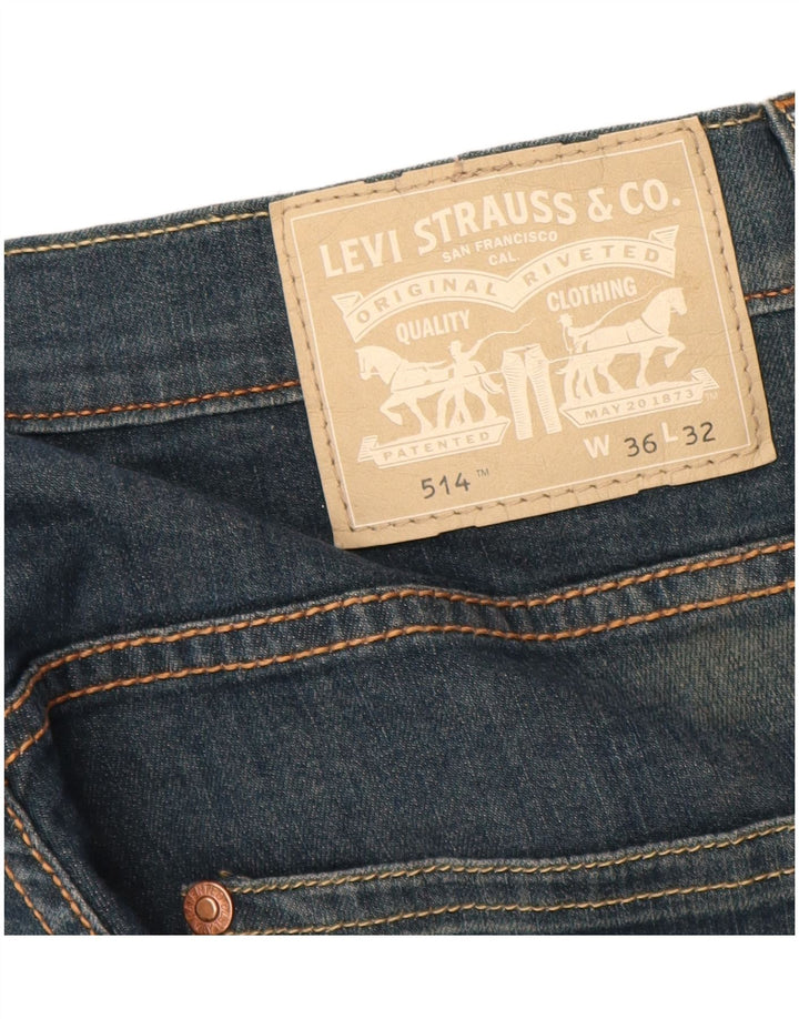 Blugi drepti pentru bărbați Levi's 514 W36 L32 Bumbac albastru