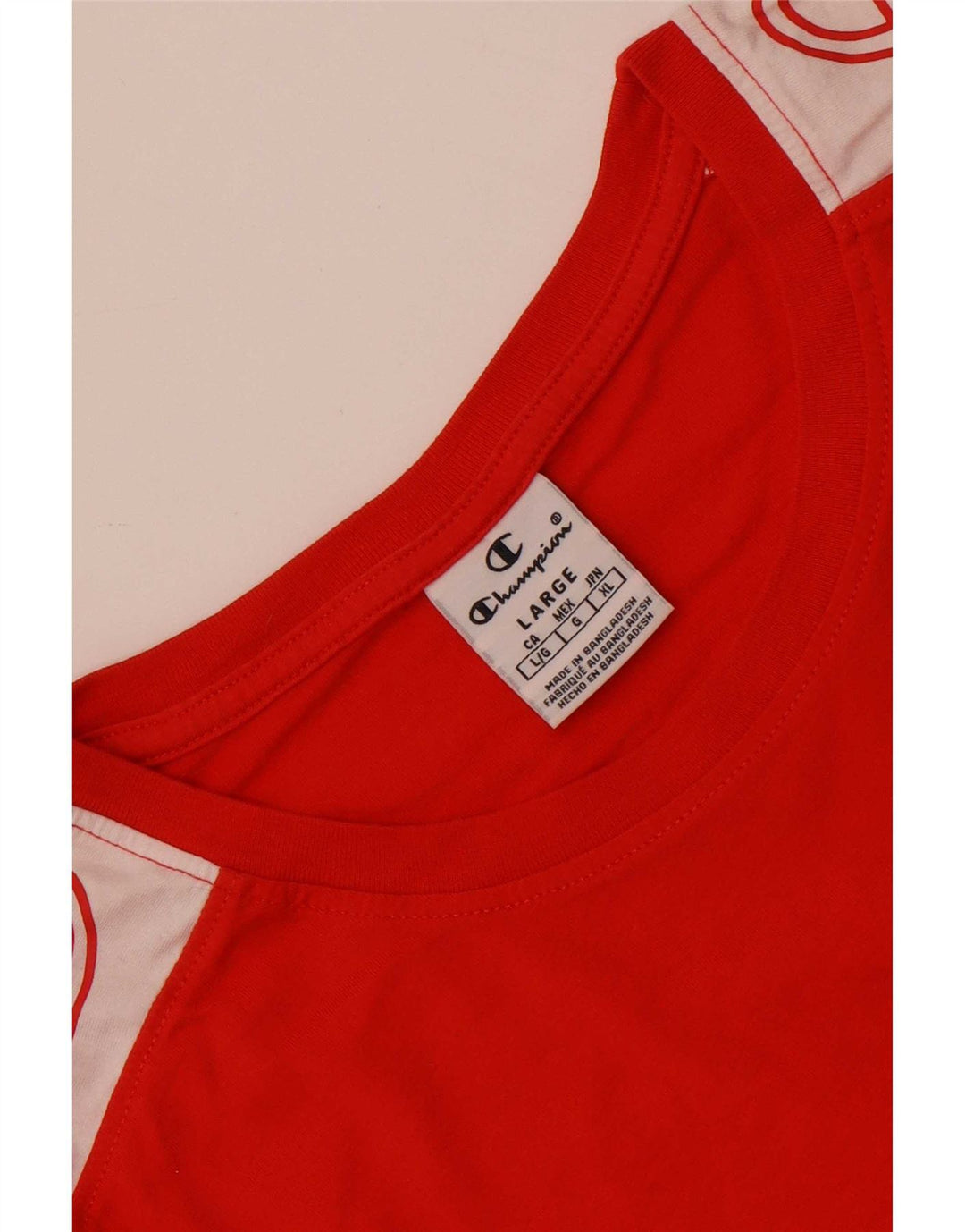 Tricou grafic pentru bărbați Champion Top mare roșu colorblock