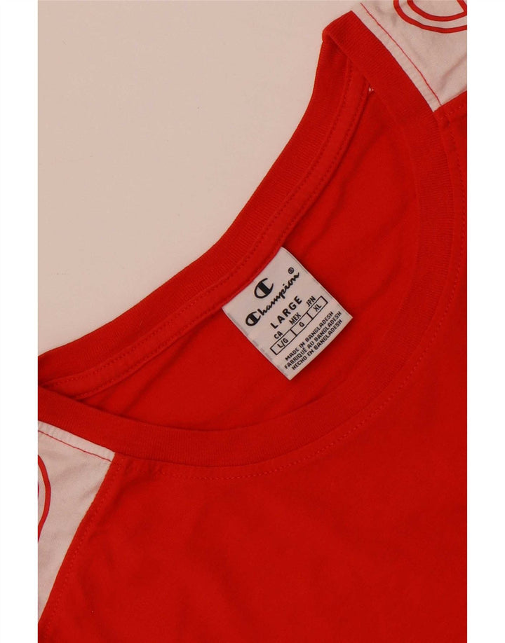 Tricou grafic pentru bărbați Champion Top mare roșu colorblock